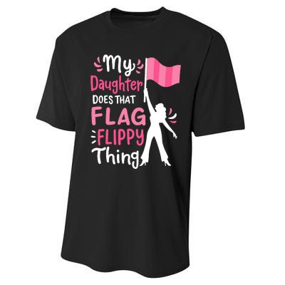 My Daughter Does Color Guard Mom Dad Parents Performance Sprint T-Shirt