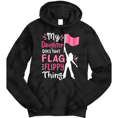 My Daughter Does Color Guard Mom Dad Parents Tie Dye Hoodie