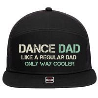 Mens Dance Dad Like A Regular Dad Only Way Cooler Dancer Father 7 Panel Mesh Trucker Snapback Hat