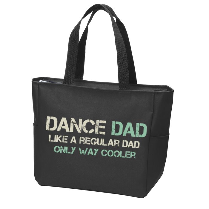 Mens Dance Dad Like A Regular Dad Only Way Cooler Dancer Father Zip Tote Bag