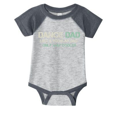 Mens Dance Dad Like A Regular Dad Only Way Cooler Dancer Father Infant Baby Jersey Bodysuit