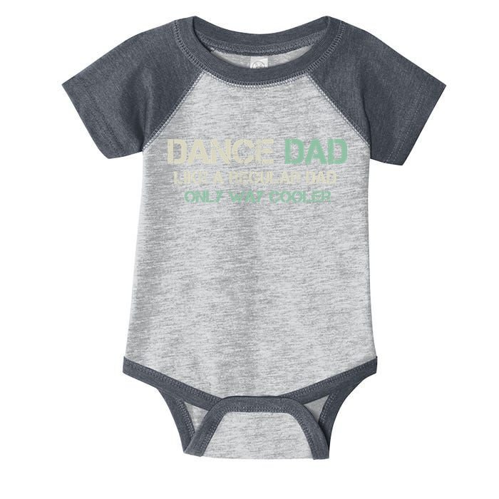 Mens Dance Dad Like A Regular Dad Only Way Cooler Dancer Father Infant Baby Jersey Bodysuit