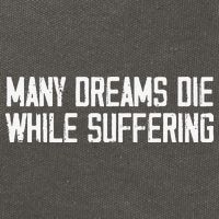 Many Dreams Die While Suffering Motivation Saying Cotton Canvas Backpack