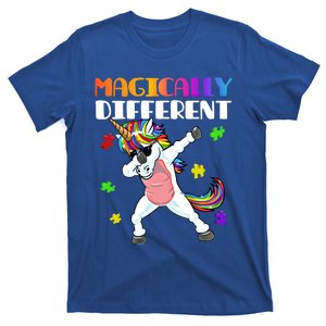 Magically Different Dabbing Unicorn Autism Awareness Gift Cute Gift T-Shirt