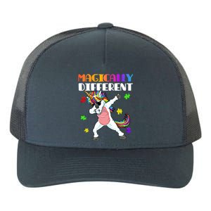 Magically Different Dabbing Unicorn Autism Awareness Gift Cute Gift Yupoong Adult 5-Panel Trucker Hat