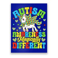 Magically Different Dabbing Unicorn Autism Awareness Puzzle Gift Poster