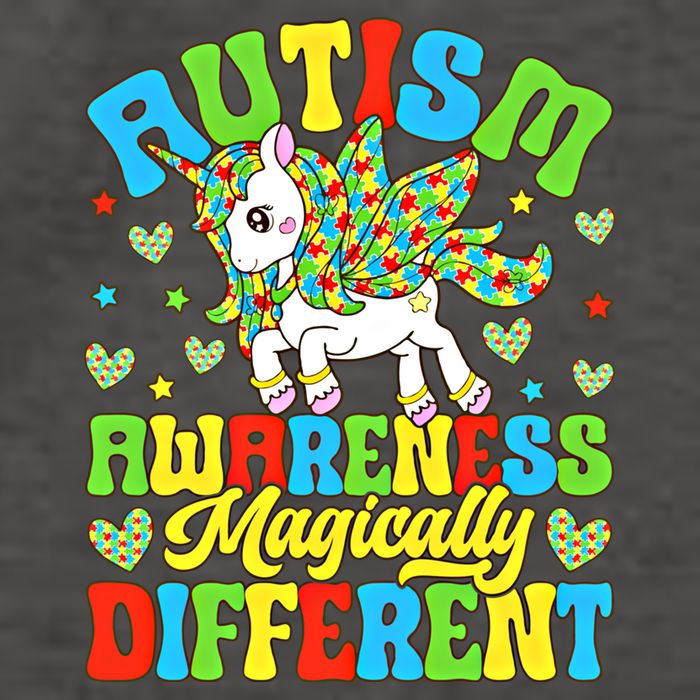 Magically Different Dabbing Unicorn Autism Awareness Puzzle Gift Vector Backpack