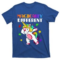 Magically Different Dabbing Unicorn Autism Awareness Funny Gift T-Shirt