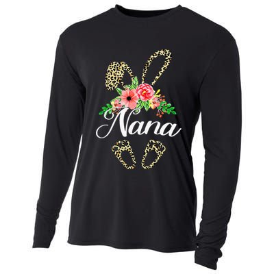 Mother's Day Easter Gifts Flower Nana Leopard Bunny Cooling Performance Long Sleeve Crew