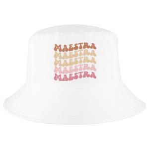 Maestra De Espaol Groovy Spanish Teacher Cool Comfort Performance Bucket Hat