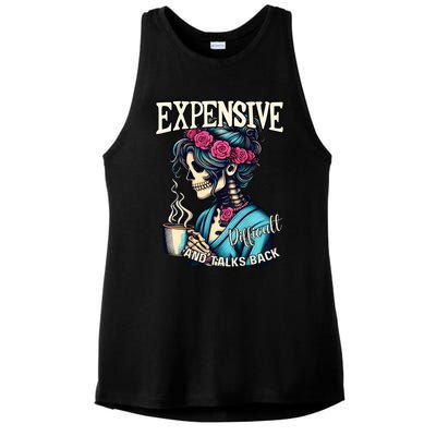 Mothers Day Expensive Difficult And Talks Back Ladies PosiCharge Tri-Blend Wicking Tank