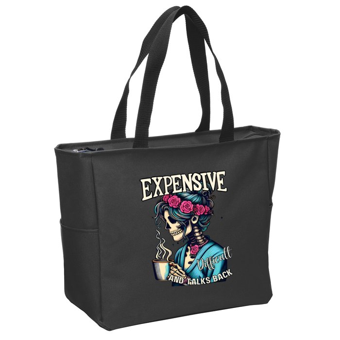 Mothers Day Expensive Difficult And Talks Back Zip Tote Bag