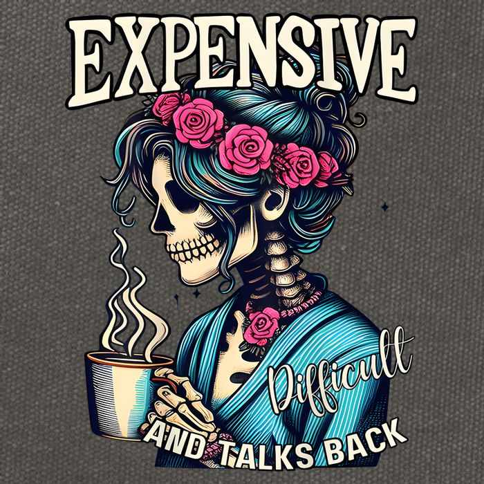 Mothers Day Expensive Difficult And Talks Back Cotton Canvas Backpack