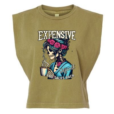 Mothers Day Expensive Difficult And Talks Back Garment-Dyed Women's Muscle Tee