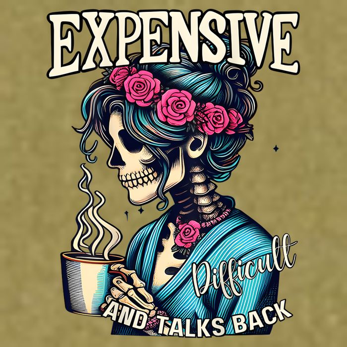 Mothers Day Expensive Difficult And Talks Back Garment-Dyed Women's Muscle Tee