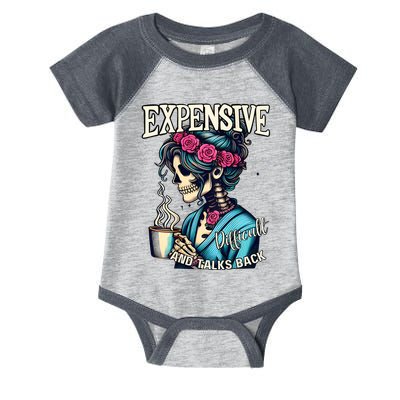 Mothers Day Expensive Difficult And Talks Back Infant Baby Jersey Bodysuit