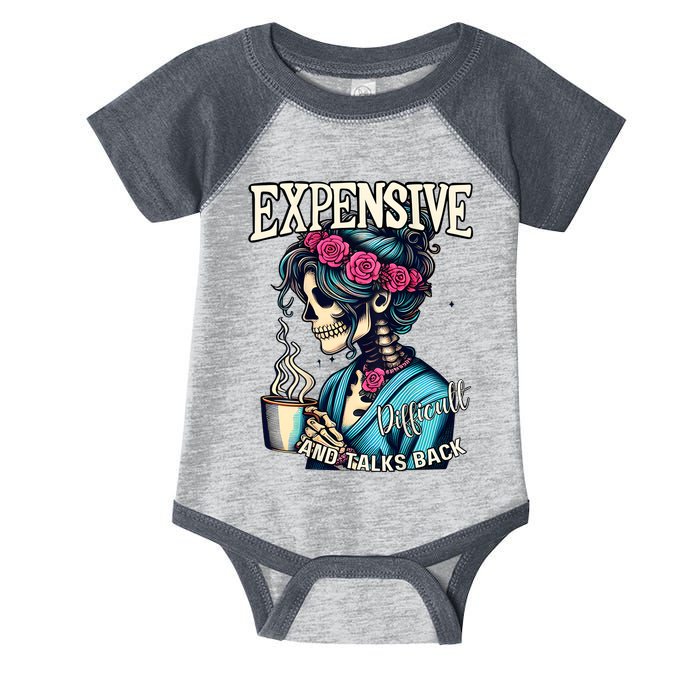 Mothers Day Expensive Difficult And Talks Back Infant Baby Jersey Bodysuit