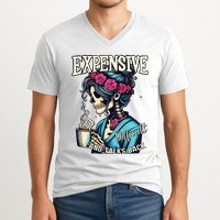 Mothers Day Expensive Difficult And Talks Back V-Neck T-Shirt