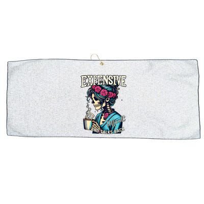 Mothers Day Expensive Difficult And Talks Back Large Microfiber Waffle Golf Towel