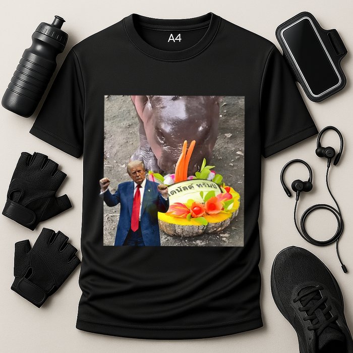 Moo Deng Endorsed Trump Hippo Predicting TrumpS Victory Performance Shirt