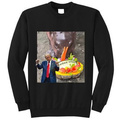 Moo Deng Endorsed Trump Hippo Predicting TrumpS Victory Sweatshirt