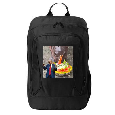 Moo Deng Endorsed Trump Hippo Predicting TrumpS Victory City Backpack