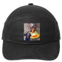Moo Deng Endorsed Trump Hippo Predicting TrumpS Victory 7-Panel Snapback Hat