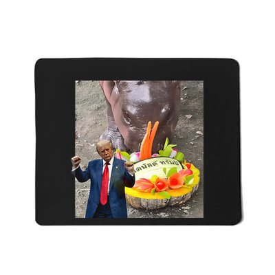 Moo Deng Endorsed Trump Hippo Predicting TrumpS Victory Mousepad