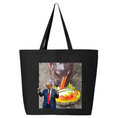 Moo Deng Endorsed Trump Hippo Predicting TrumpS Victory 25L Jumbo Tote