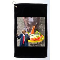 Moo Deng Endorsed Trump Hippo Predicting TrumpS Victory Golf Towel