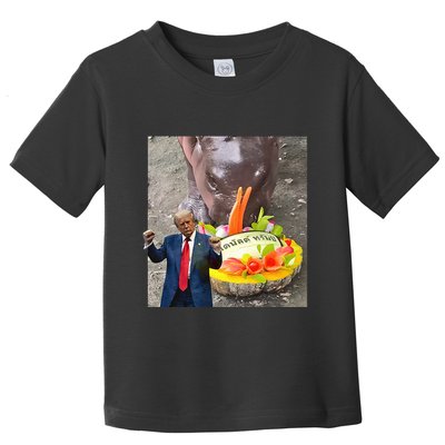 Moo Deng Endorsed Trump Hippo Predicting TrumpS Victory Toddler T-Shirt