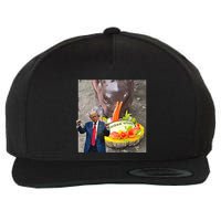 Moo Deng Endorsed Trump Hippo Predicting TrumpS Victory Wool Snapback Cap