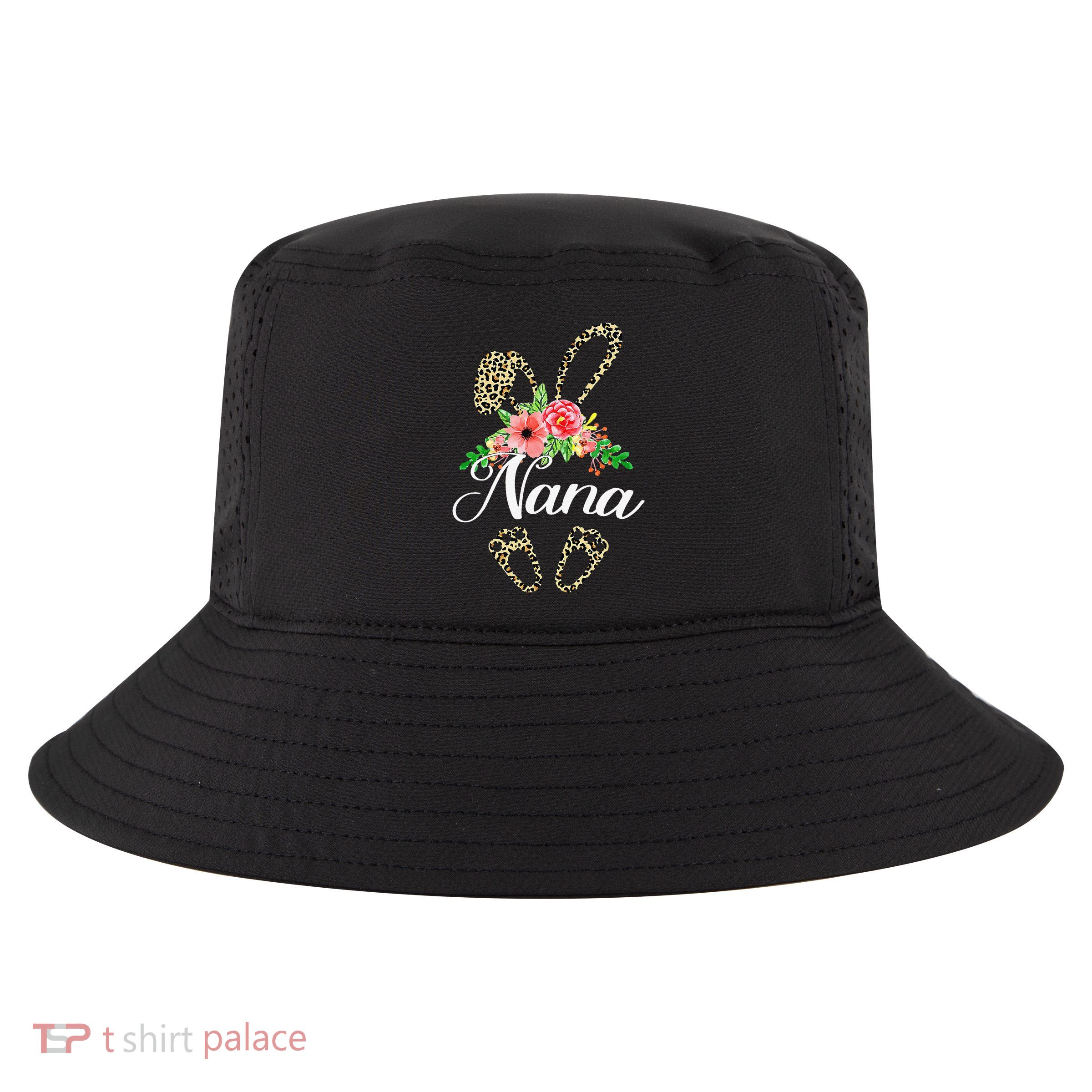 Mother's Day Easter Gifts Flower Nana Leopard Bunny Cool Comfort Performance Bucket Hat