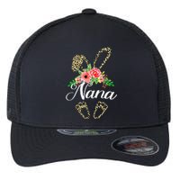 Mother's Day Easter Gifts Flower Nana Leopard Bunny Flexfit Unipanel Trucker Cap