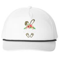 Mother's Day Easter Gifts Flower Nana Leopard Bunny Snapback Five-Panel Rope Hat