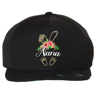 Mother's Day Easter Gifts Flower Nana Leopard Bunny Wool Snapback Cap