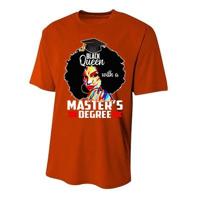 M.A.S.T.E.R.S Degree Educated Melanin Black Queen Graduation Performance Sprint T-Shirt