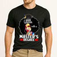 M.A.S.T.E.R.S Degree Educated Melanin Black Queen Graduation Cooling Performance Crew T-Shirt
