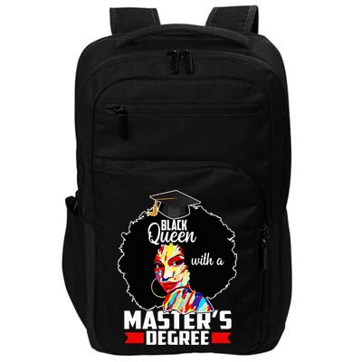 M.A.S.T.E.R.S Degree Educated Melanin Black Queen Graduation Impact Tech Backpack