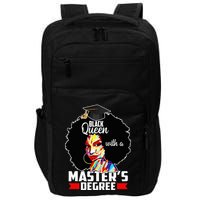 M.A.S.T.E.R.S Degree Educated Melanin Black Queen Graduation Impact Tech Backpack