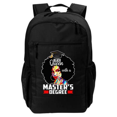 M.A.S.T.E.R.S Degree Educated Melanin Black Queen Graduation Backpack