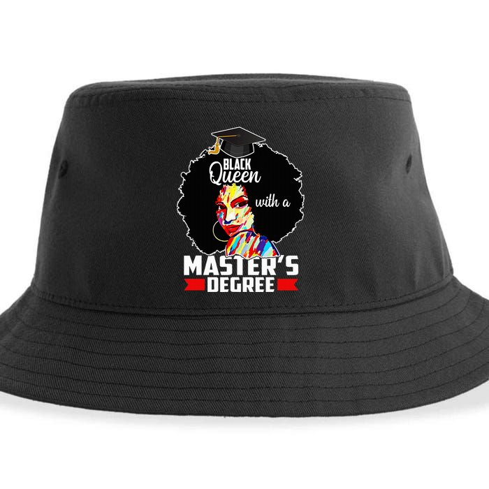 M.A.S.T.E.R.S Degree Educated Melanin Black Queen Graduation Sustainable Bucket Hat