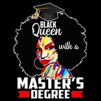 M.A.S.T.E.R.S Degree Educated Melanin Black Queen Graduation Sustainable Bucket Hat