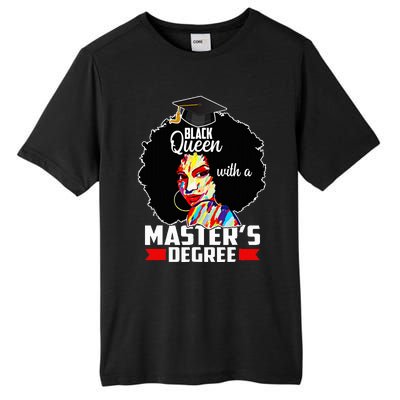 M.A.S.T.E.R.S Degree Educated Melanin Black Queen Graduation Tall Fusion ChromaSoft Performance T-Shirt