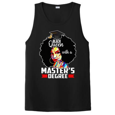 M.A.S.T.E.R.S Degree Educated Melanin Black Queen Graduation PosiCharge Competitor Tank