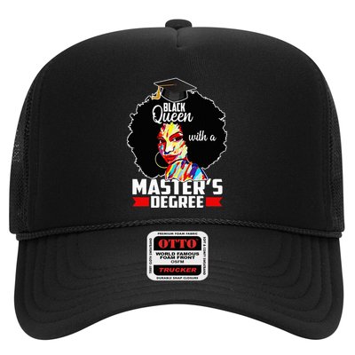M.A.S.T.E.R.S Degree Educated Melanin Black Queen Graduation Trucker Hat