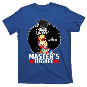 M.A.S.T.E.R.S Degree Educated Melanin Black Queen Graduation T-Shirt