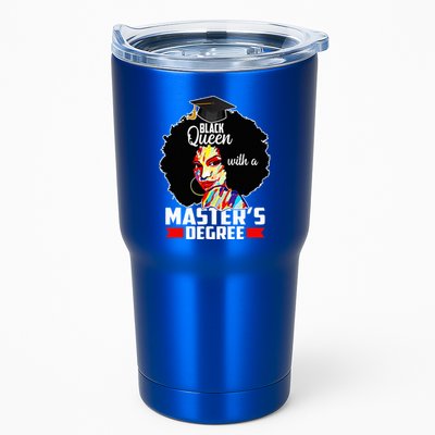 M.A.S.T.E.R.S Degree Educated Melanin Black Queen Graduation Tumbler
