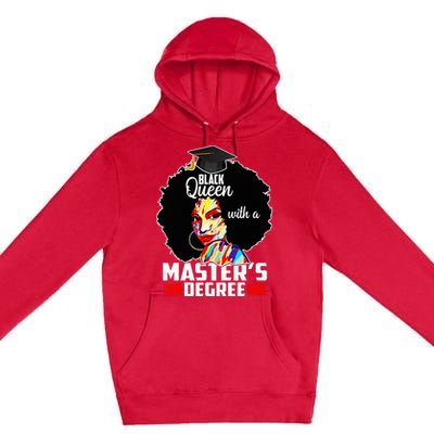 M.A.S.T.E.R.S Degree Educated Melanin Black Queen Graduation Premium Pullover Hoodie