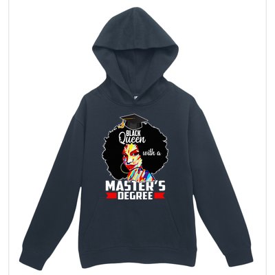 M.A.S.T.E.R.S Degree Educated Melanin Black Queen Graduation Urban Pullover Hoodie